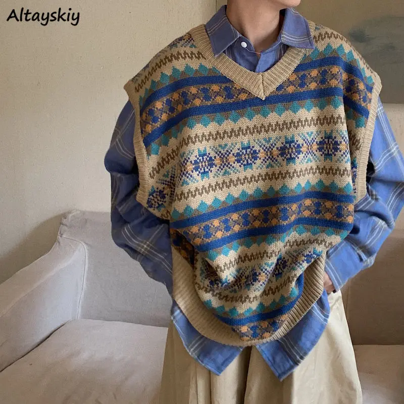 Sweater Vest Women Unisex Harajuku Couple Spring Chic Soft Retro BF Knitwear Fashion All-match Lady Vacation Loose Sweet V-Neck
Sweater Vest Women Unisex Harajuku Couple Spring Chic Soft Retro BF Knitwear Fashion All-match Lady Vacation Loose Sweet V-Neck