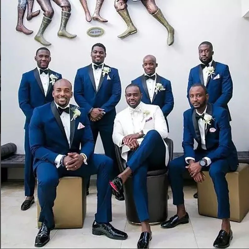 High quality Blue groom suits wear tailored suits Wedding Best Men fit slim party business suite 2-piece terno masculino
High quality Blue groom suits wear tailored suits Wedding Best Men fit slim party business suite 2-piece terno masculino