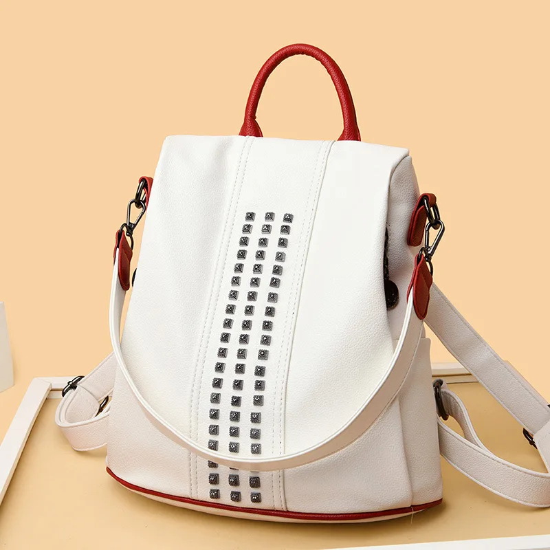 Female Backpack 2021 Anti-theft Package Single Shoulder Bag Fashion Cute Travel Kawaii White Backpack for Women School
Female Backpack 2021 Anti-theft Package Single Shoulder Bag Fashion Cute Travel Kawaii White Backpack for Women School