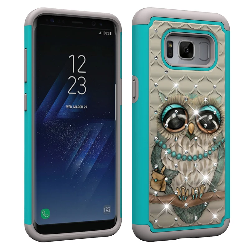 Чехлы-бампер для Samsung Galaxy S8 8 S Прочный Гибридный двухслойный защитный чехол SM-G950FD