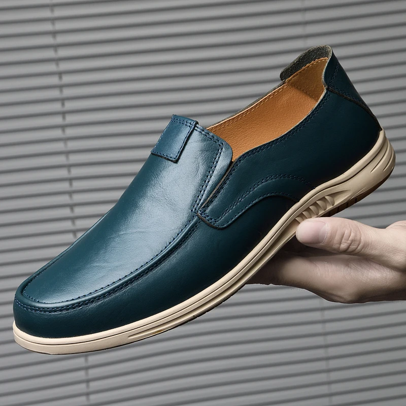 New Men Genuine Leather Summer Casual Shoes Male Sneakers Loafer Mens Slip On Cow Leather Loafers Man High Quality Driving Shoes
New Men Genuine Leather Summer Casual Shoes Male Sneakers Loafer Mens Slip On Cow Leather Loafers Man High Quality Driving Shoes