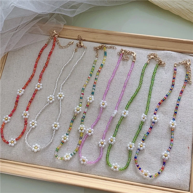 Korean Style Flower Necklace For Women Girls Cute Daisy Floral Choker Acrylic Necklace Bead Chain Boho Jewelry Collier Femme
Korean Style Flower Necklace For Women Girls Cute Daisy Floral Choker Acrylic Necklace Bead Chain Boho Jewelry Collier Femme