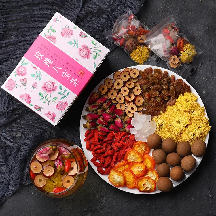 Natural Aromatherapy Tea,Flower Tea with Dried Fruit Bag,Include Longan Rose Jujube Chinese Herbal Tea, Skin Beauty Tea 180g
Natural Aromatherapy Tea,Flower Tea with Dried Fruit Bag,Include Longan Rose Jujube Chinese Herbal Tea, Skin Beauty Tea 180g