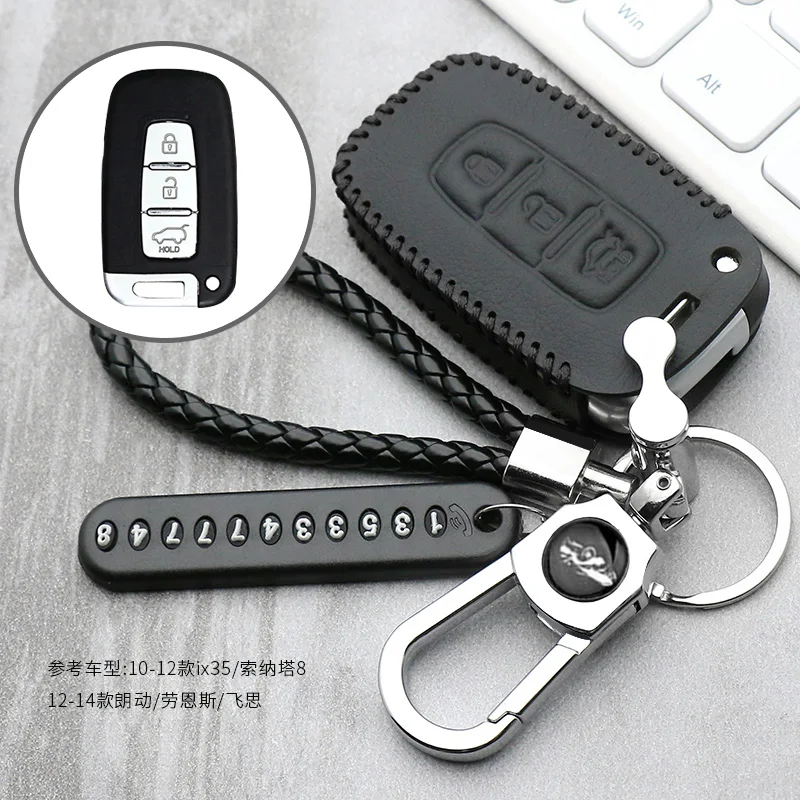 3 Button Leather Smart Key Cover Case for Hyundai Equus Genesis Veloster for KIA Sportage Forte Optima Soul Azera Sorento
3 Button Leather Smart Key Cover Case for Hyundai Equus Genesis Veloster for KIA Sportage Forte Optima Soul Azera Sorento