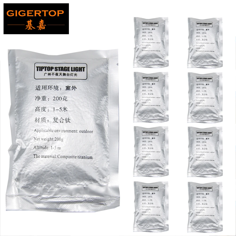 TIPTOP 9 Bags Composite Titanium Powder For Stage DMX Cold Fireworks Machine Good Quality Outdoor Jet High Indoor Not Hot
TIPTOP 9 Bags Composite Titanium Powder For Stage DMX Cold Fireworks Machine Good Quality Outdoor Jet High Indoor Not Hot
