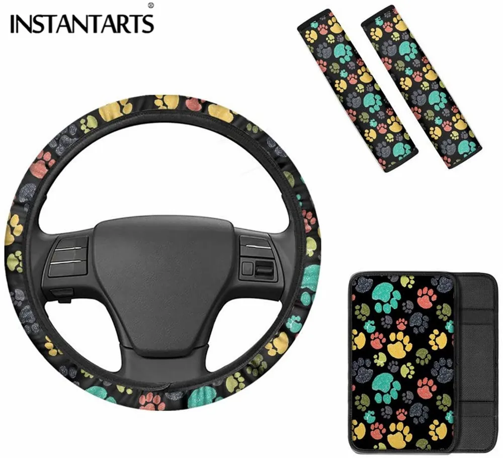INSTANTARTS Cute Dog Paw Print Colorful Easy to Install Steering Wheel Cushion Stylish Shoulder Strap Pads Car Accessories Kawai
INSTANTARTS Cute Dog Paw Print Colorful Easy to Install Steering Wheel Cushion Stylish Shoulder Strap Pads Car Accessories Kawai
