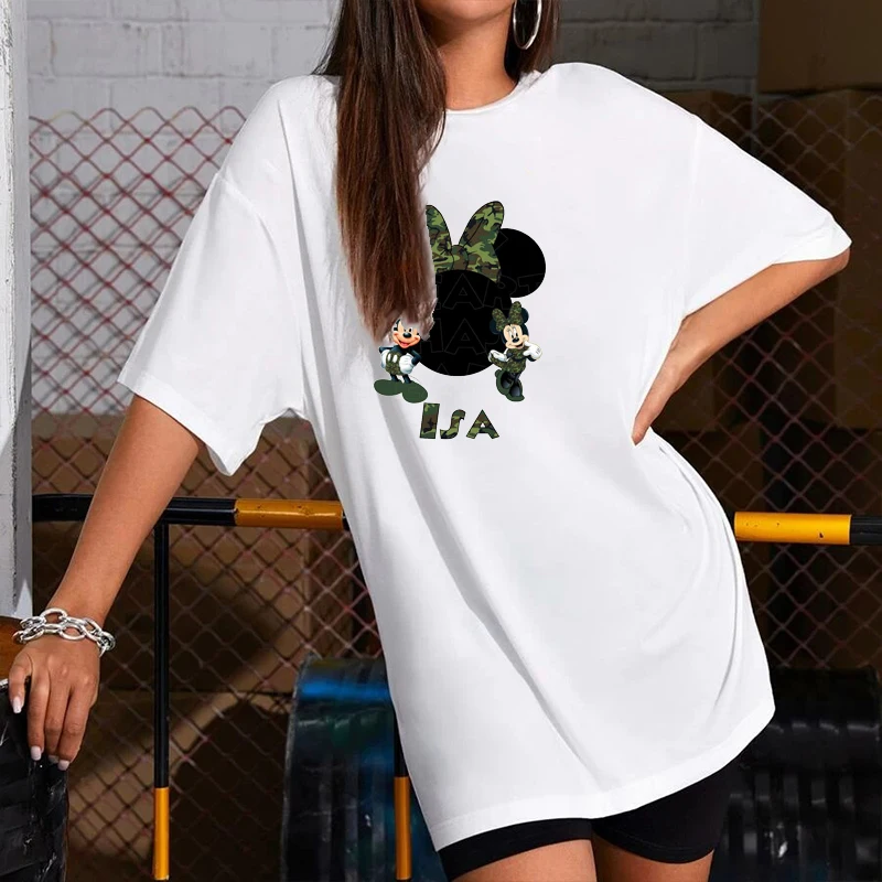 Summer Tshirt Dresses Casual Lady Mickey Cartoon Dress Short Sleeve Loose Casual White Harajuku Robes Vestido 2021
Summer Tshirt Dresses Casual Lady Mickey Cartoon Dress Short Sleeve Loose Casual White Harajuku Robes Vestido 2021