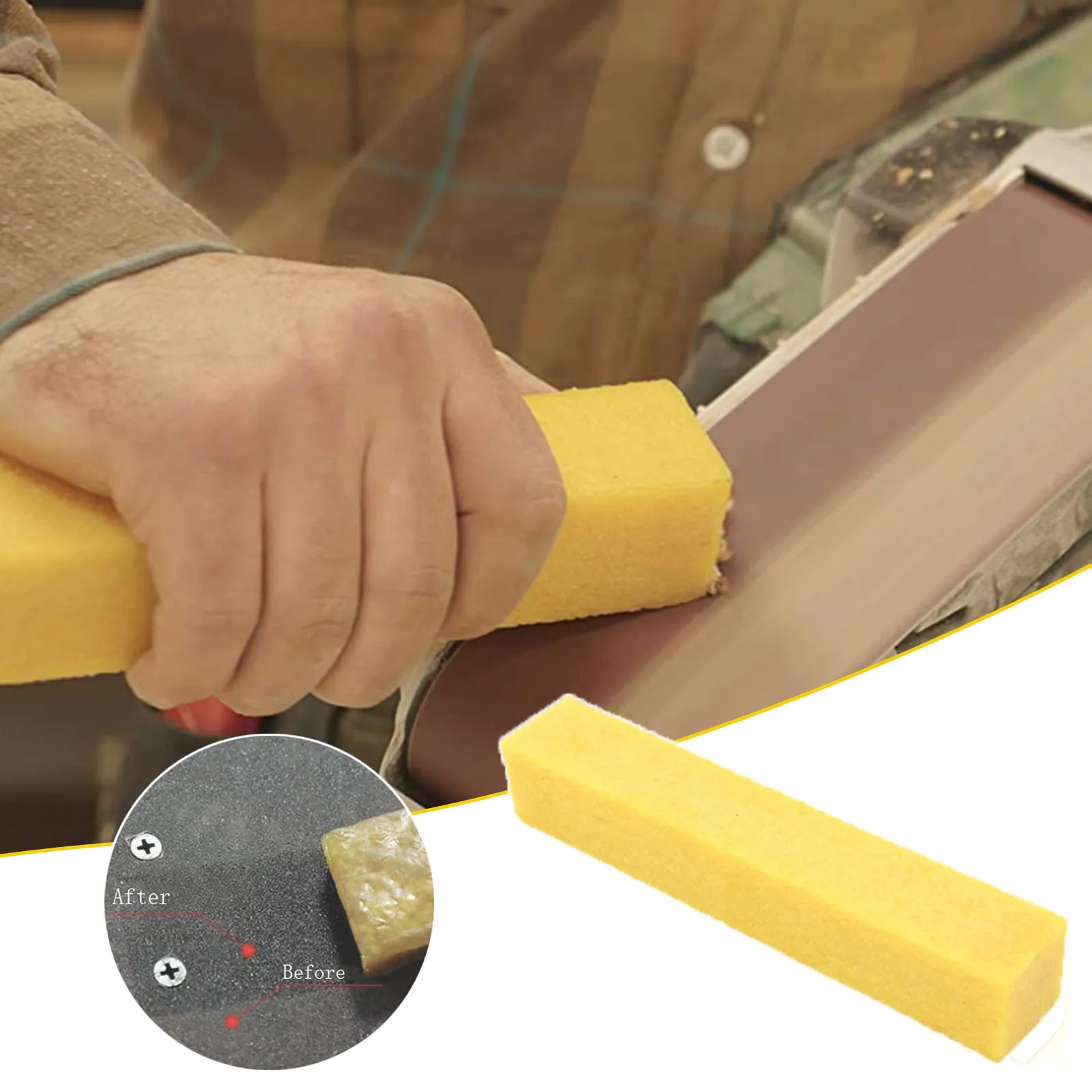 200 X 40 X 40 Mm Abrasive Cleaning Glue Stick Rubber Block 200mm & 150mm Sanding Belt Band Drum Cleaner Sandpaper Eraser for San
200 X 40 X 40 Mm Abrasive Cleaning Glue Stick Rubber Block 200mm & 150mm Sanding Belt Band Drum Cleaner Sandpaper Eraser for San