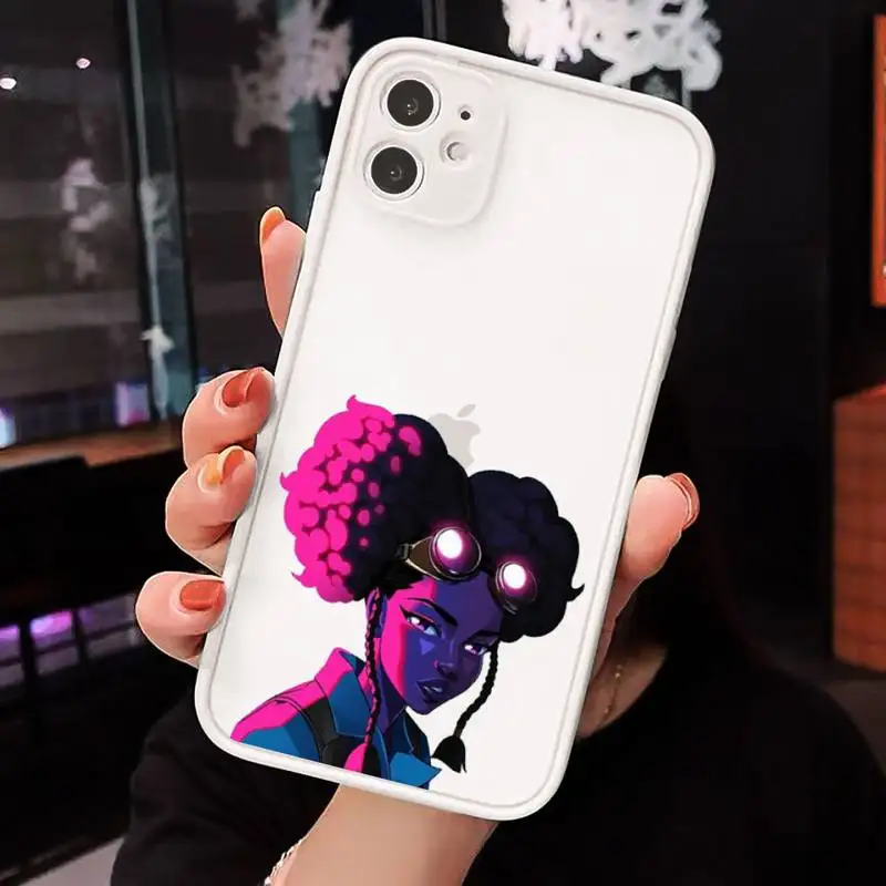 Afro Girls Black Women Art Phone Case For iPhone 12 11 Mini Pro XR XS Max 7 8 Plus X Matte transparent White Back Cover
Afro Girls Black Women Art Phone Case For iPhone 12 11 Mini Pro XR XS Max 7 8 Plus X Matte transparent White Back Cover