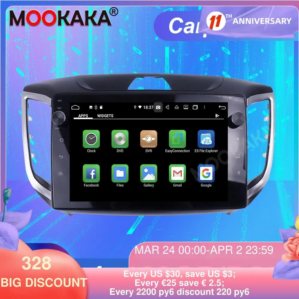 FOR hyundai ix25 2015-2018 Android10.0 4GB RAM+128GB ROM Tesla Screen Car Multimedia Player GPS Navigation Auto Stereo Head unit
FOR hyundai ix25 2015-2018 Android10.0 4GB RAM+128GB ROM Tesla Screen Car Multimedia Player GPS Navigation Auto Stereo Head unit