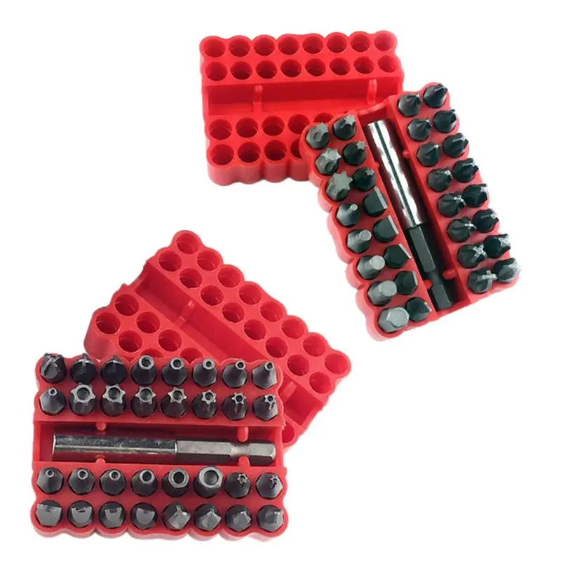 33pcs Security Bit Set with Magnetic Extension Bit Holder Tamper Proof Hex Star Screwdriver Bits Set 4XFD
33pcs Security Bit Set with Magnetic Extension Bit Holder Tamper Proof Hex Star Screwdriver Bits Set 4XFD