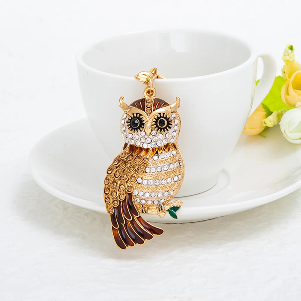 Cute Owl Keychain Stereo Crystal Jewelry Gift Wallet Car Pendant For Women Handbag Decoration Keychain
Cute Owl Keychain Stereo Crystal Jewelry Gift Wallet Car Pendant For Women Handbag Decoration Keychain