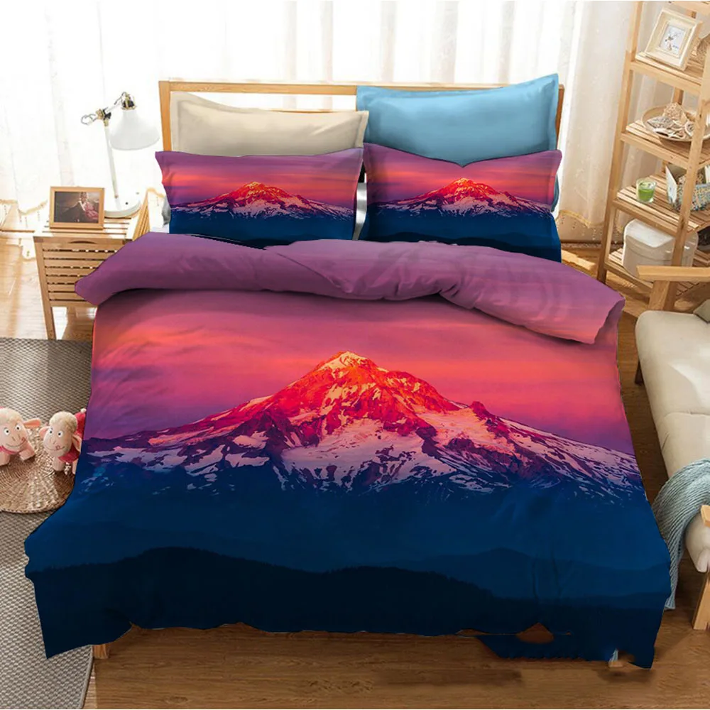 Duvet Cover Set Pattern Quilt Cover Places Mountains with Snow Rocks Summer Decorative 2/3 Piece Bedding Set with Pillowcase
Duvet Cover Set Pattern Quilt Cover Places Mountains with Snow Rocks Summer Decorative 2/3 Piece Bedding Set with Pillowcase