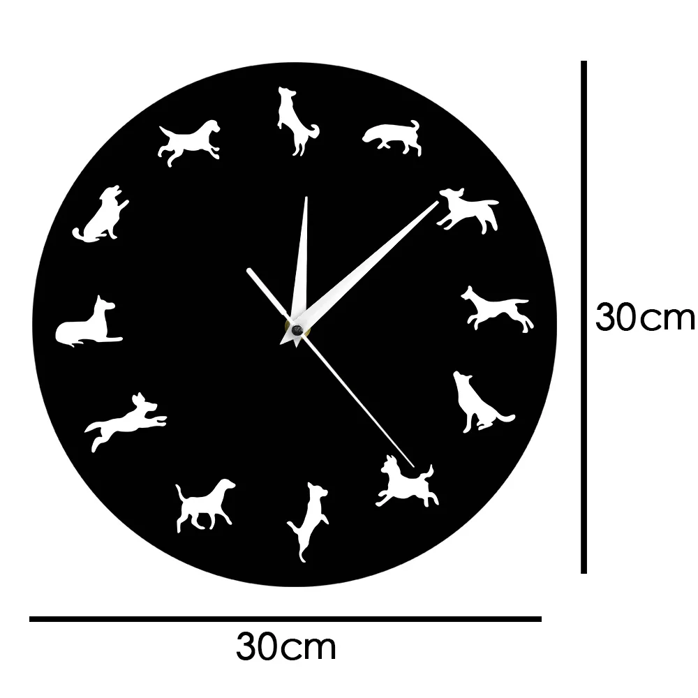 Pet Dogs Iconic Wall Clock 12" Doggie Silhouette Puppies Slient Clock Pug Modern Wall Art Nursery Decor Gift Idea For Dog Lover
Pet Dogs Iconic Wall Clock 12" Doggie Silhouette Puppies Slient Clock Pug Modern Wall Art Nursery Decor Gift Idea For Dog Lover