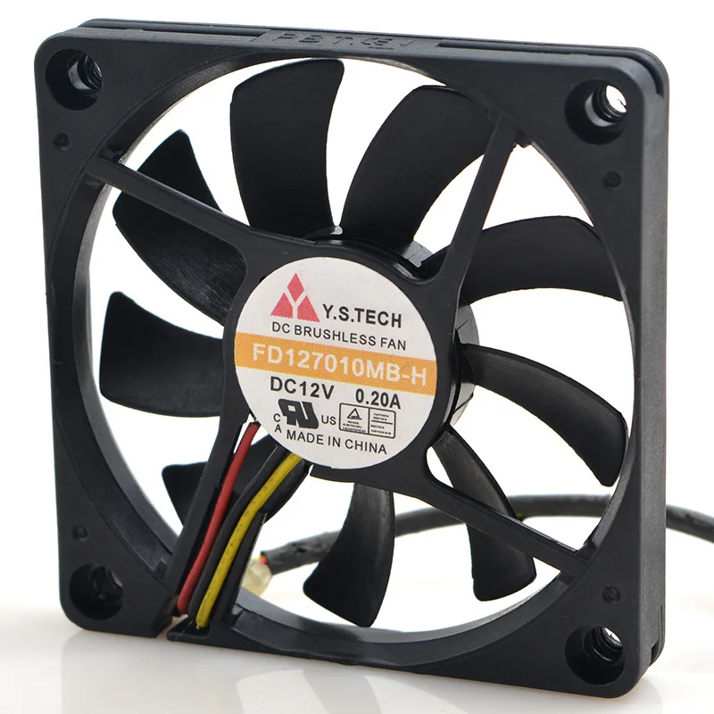 Для Yuanshan Y.S.TECH 7010 FD127010MB H 12V 0.20A четырехпроводной PWM контроль скорости и