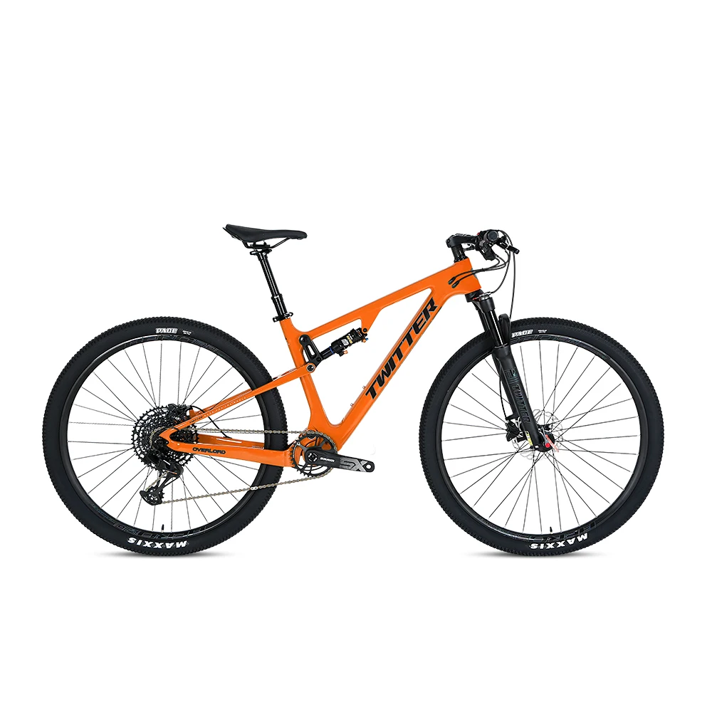TWITTER OVERLORD mountain bike M8100-12S full shock T900carbon mountain bike double suspension mountain twitterbike bikes men 29
TWITTER OVERLORD mountain bike M8100-12S full shock T900carbon mountain bike double suspension mountain twitterbike bikes men 29
