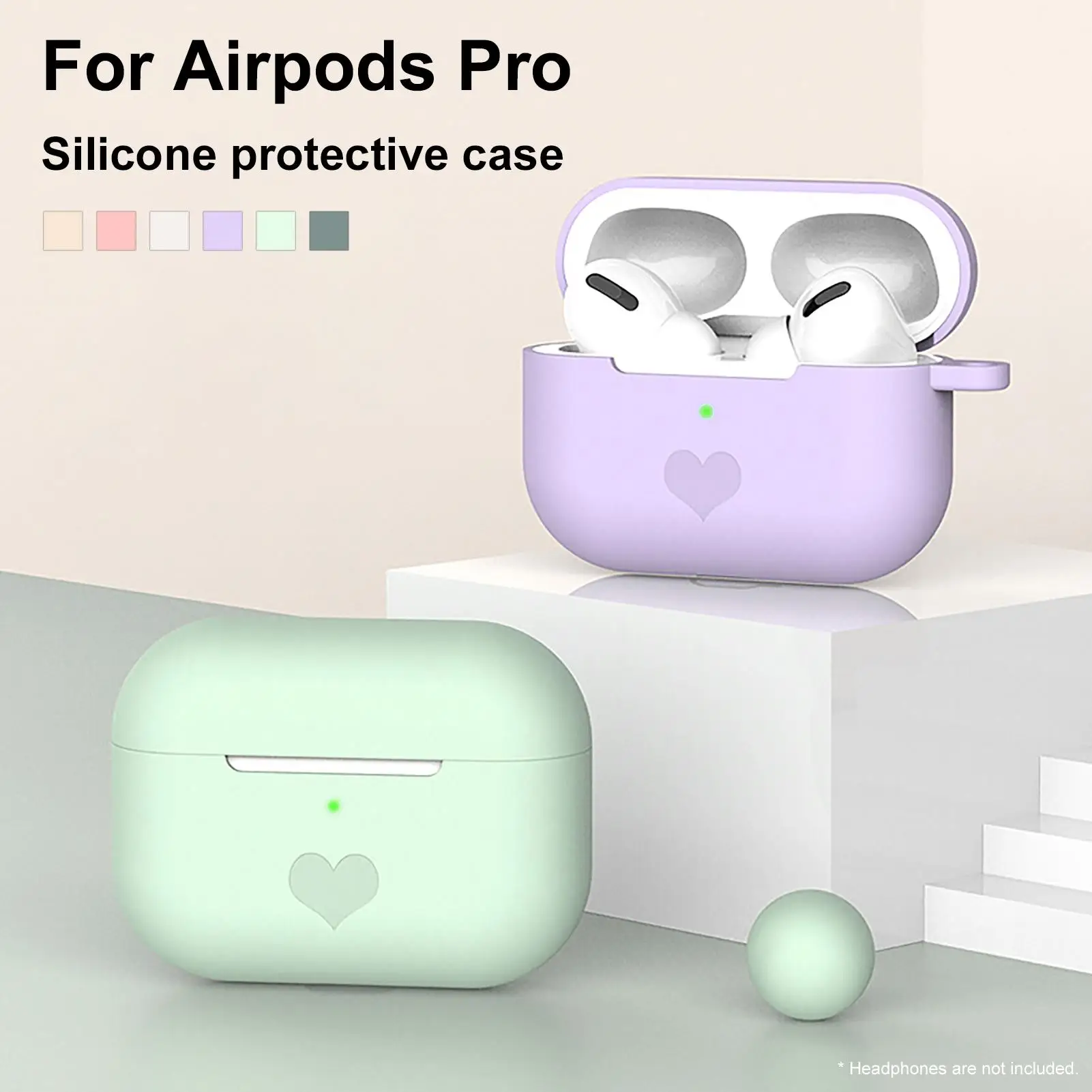 Silicone Case For Airpods Pro Case Wireless Bluetooth for apple airpods pro Case Cover Case For Air Pods pro 3 with Buckle
Silicone Case For Airpods Pro Case Wireless Bluetooth for apple airpods pro Case Cover Case For Air Pods pro 3 with Buckle
