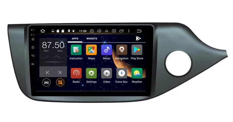 Автомобильный радиоприемник 1din Android10 для kia CEED правосторонний 2012-2018