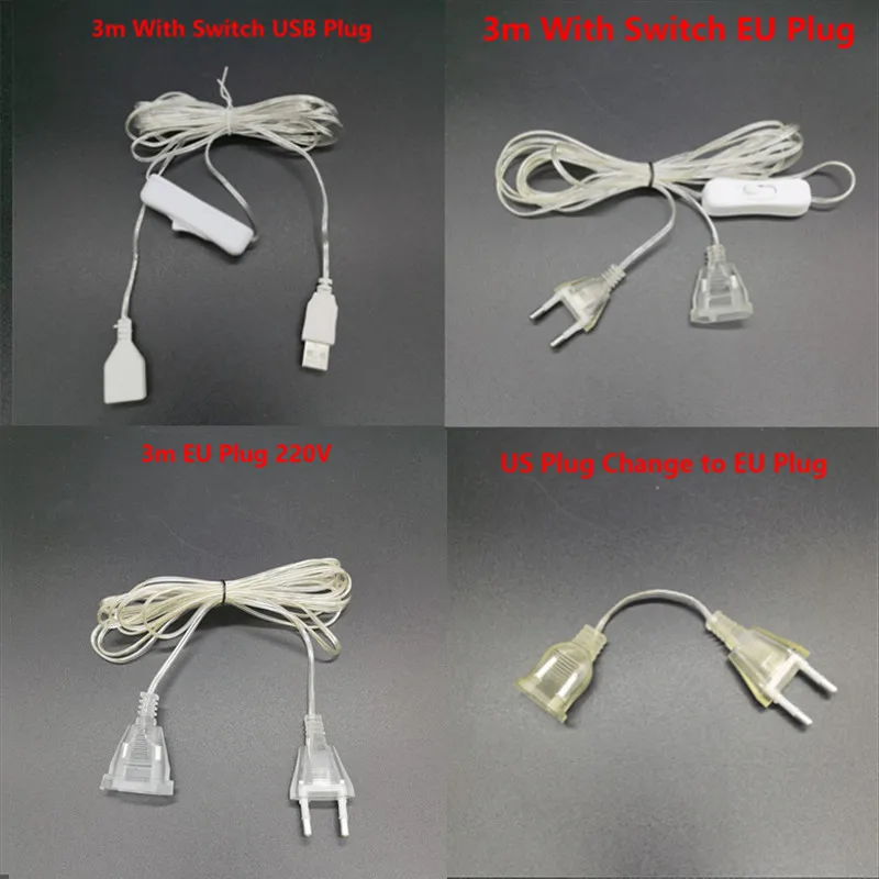 Удлинительный кабель-гирлянда с вилкой USB/EU/US, 3 метра, удлиненная светодиодная гирлянда, адаптер для уличной гирлянды, Рождественское украш...
Удлинительный кабель-гирлянда с вилкой USB/EU/US, 3 метра, удлиненная светодиодная гирлянда, адаптер для уличной гирлянды, Рождественское украш...