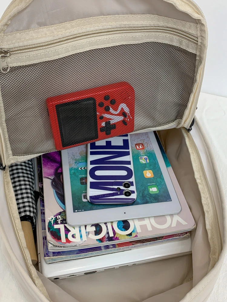 Fashion Nylon Backpack Women Backpack Anti-theft Shoulder Bag New School Bag For Teenager Girls Pure Color Nylon Backpack
Fashion Nylon Backpack Women Backpack Anti-theft Shoulder Bag New School Bag For Teenager Girls Pure Color Nylon Backpack