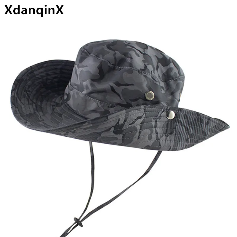 XdanqinX New Summer Men's Bucket Hat Couple Camouflage Fishing Cap Wind Rope Fixed Multicolor Women's UV Protection Beach Hats
XdanqinX New Summer Men's Bucket Hat Couple Camouflage Fishing Cap Wind Rope Fixed Multicolor Women's UV Protection Beach Hats