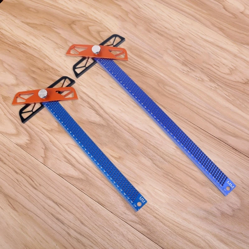 300/400mm Hole Ruler Aluminum Alloy T Type Square Gauge Adjustable Angle Woodworking Scriber Marking Ruler Line Scribing
300/400mm Hole Ruler Aluminum Alloy T Type Square Gauge Adjustable Angle Woodworking Scriber Marking Ruler Line Scribing
