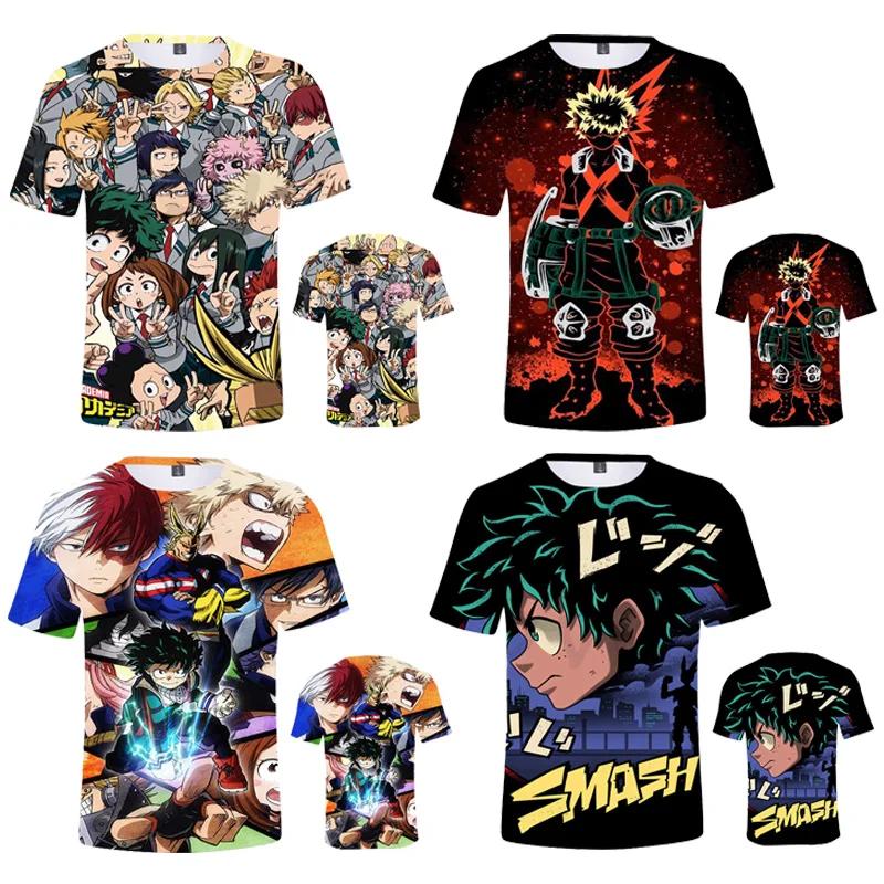 My Hero Academia 3D Printed t-shirt Spring/Summer Short Sleeve Izuku Midoriya tshirt Harajuku For Adult And Kids Casual Tees Top
My Hero Academia 3D Printed t-shirt Spring/Summer Short Sleeve Izuku Midoriya tshirt Harajuku For Adult And Kids Casual Tees Top