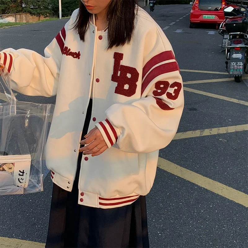 Plus Velvet Thick Coats Student Jackets Women Baseball Uniform Tide 2021 Jacket Female Summer Korean Style Fashion Loose Tops
Plus Velvet Thick Coats Student Jackets Women Baseball Uniform Tide 2021 Jacket Female Summer Korean Style Fashion Loose Tops