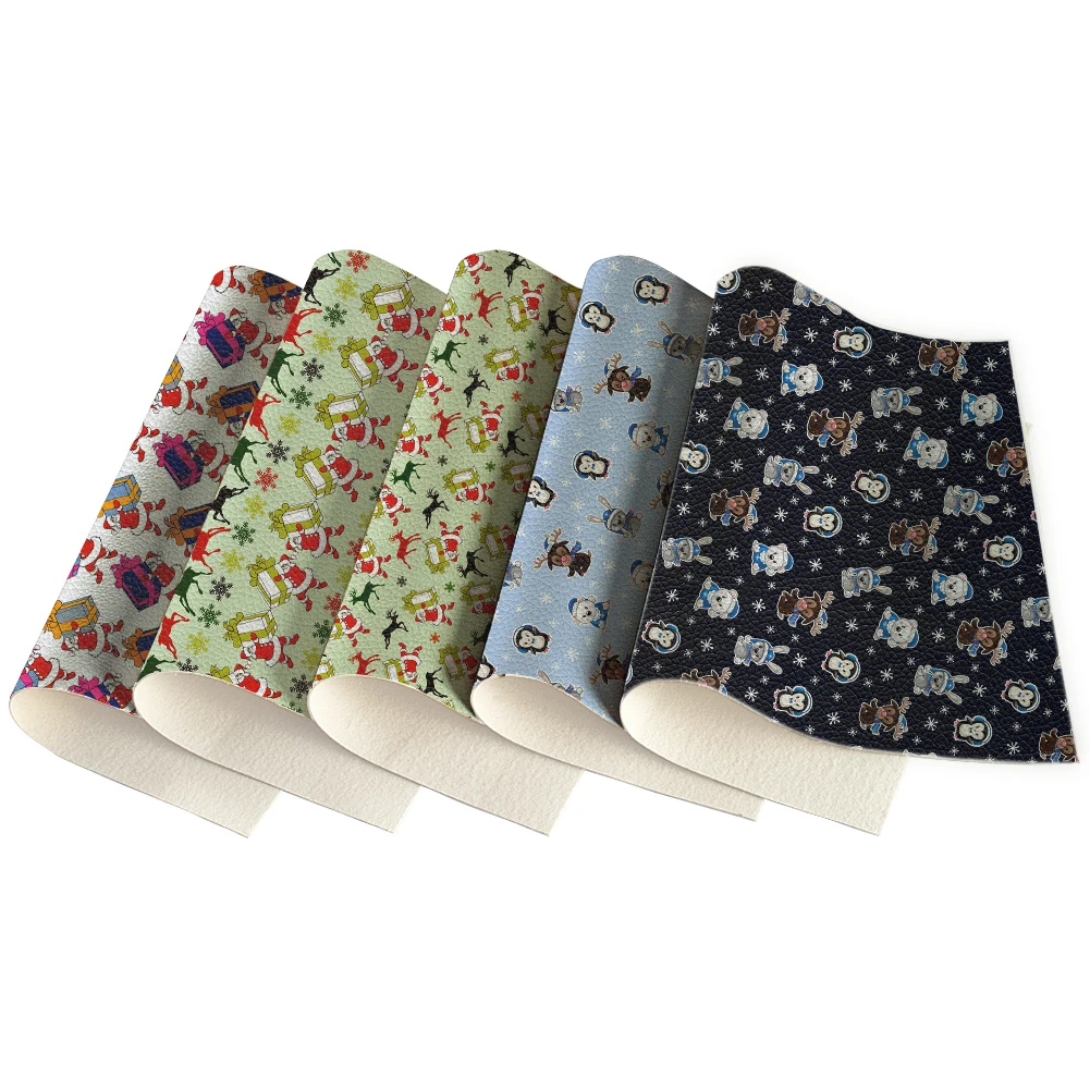 A4 Christmas Cartoon Penguin Printed Synthetic Leather Fabric For Hair Bows Earrings Christmas DIY Craft Decor,30*22
A4 Christmas Cartoon Penguin Printed Synthetic Leather Fabric For Hair Bows Earrings Christmas DIY Craft Decor,30*22