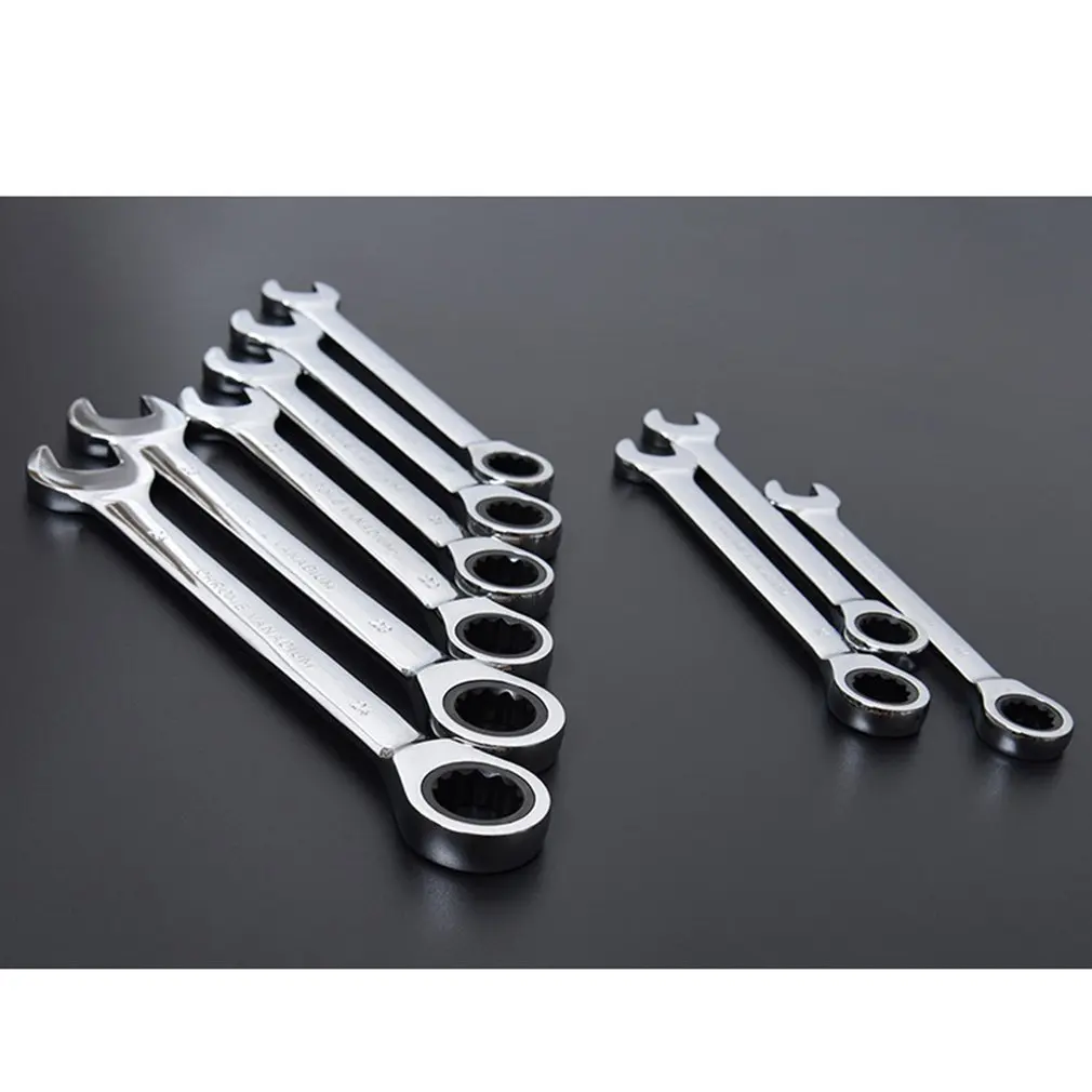 6-24MM 72 Teeth Fixed Head Combination Ratchet Wrench Multiuse Wrenches Dual Use Spanners Auto Repair Hand Tools
6-24MM 72 Teeth Fixed Head Combination Ratchet Wrench Multiuse Wrenches Dual Use Spanners Auto Repair Hand Tools