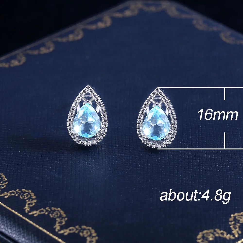 Retro Water Drop Light blue zircon Women Stud Earring Exquisite Anniversary Gift Versatile Female Earrings Fashion Accessories
Retro Water Drop Light blue zircon Women Stud Earring Exquisite Anniversary Gift Versatile Female Earrings Fashion Accessories
