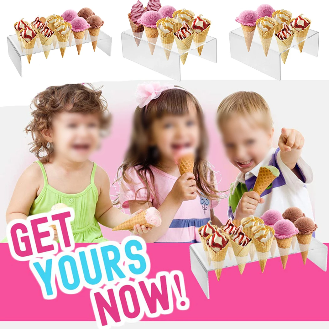 Acrylic Ice Cream Cone Rack / Potato Chip Cone Rack / Countertop Display Rack Stand Ideal Ice Cream Cake Sweets And Buffet
Acrylic Ice Cream Cone Rack / Potato Chip Cone Rack / Countertop Display Rack Stand Ideal Ice Cream Cake Sweets And Buffet