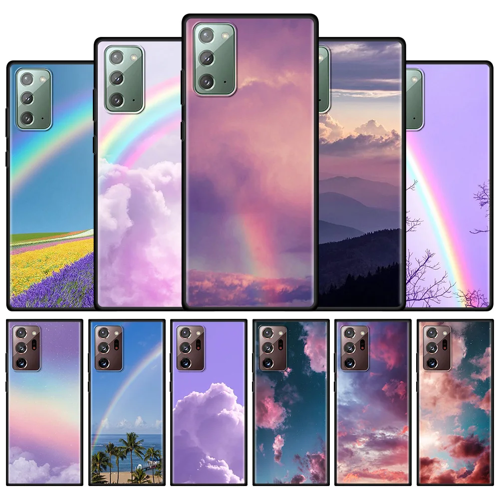 Clouds Rainbow Black Phone Case For Samsung Galaxy S20 FE S21 Ultra S10 S20 S21 S9 Plus Note 20 Ultra 10 Lite Soft Cover
Clouds Rainbow Black Phone Case For Samsung Galaxy S20 FE S21 Ultra S10 S20 S21 S9 Plus Note 20 Ultra 10 Lite Soft Cover