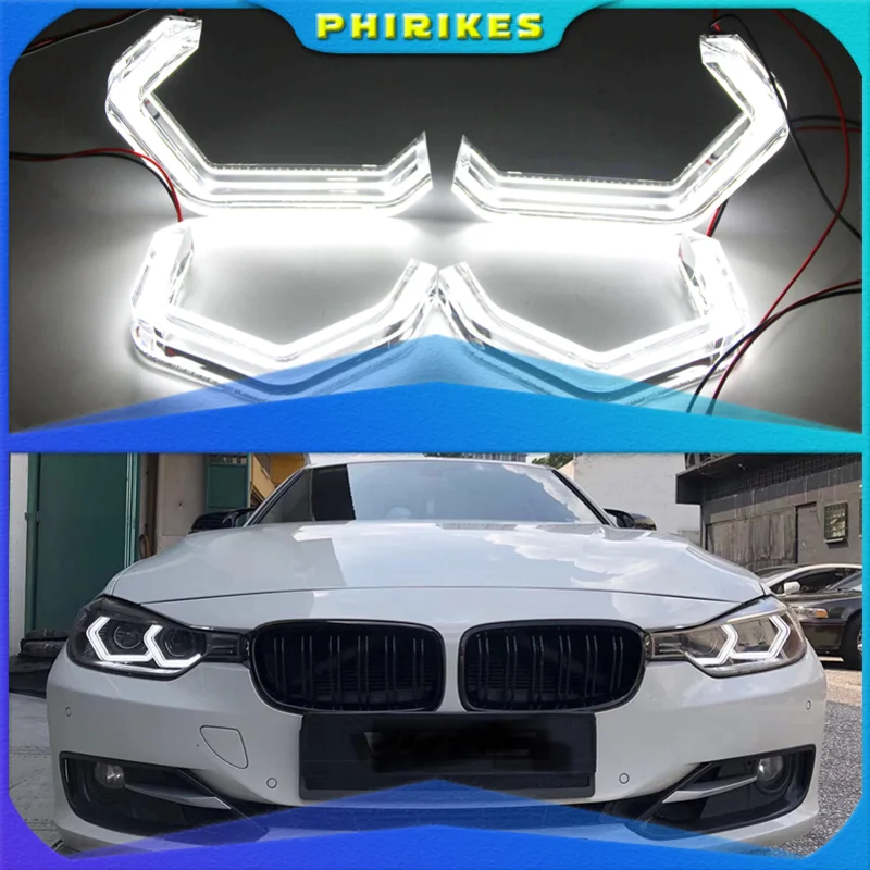 

4Pcs M4 Iconic Style LED Crystal Angel Eye Kit Eyes Kits For BMW X3 E83 F25 X5 E70 F15 F85 X6 E71 E72 Z4 E85 E86 E89