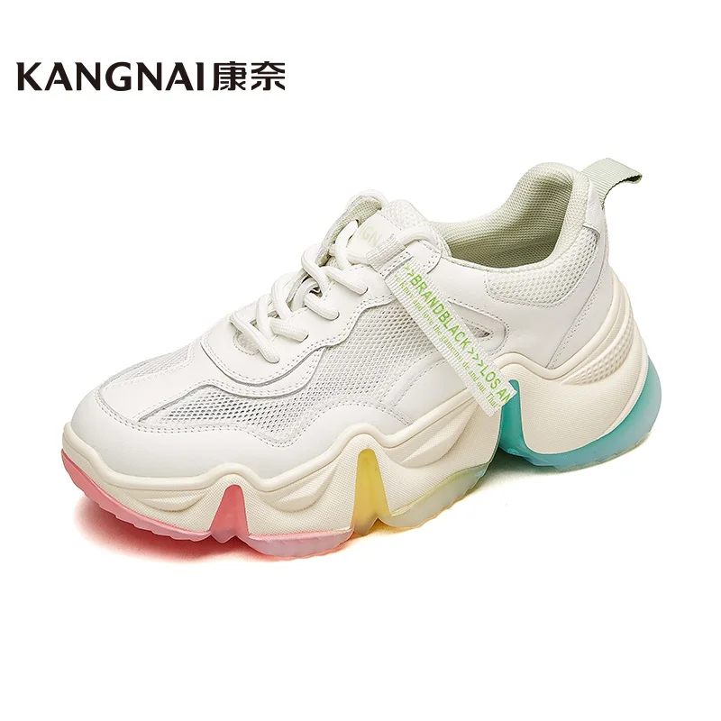 KANGNAI Sneakers Women Chunky 2020 Summer Casual Shoes Woman Rainbow Platform Shoes Lace-Up Fashion Female Flat
KANGNAI Sneakers Women Chunky 2020 Summer Casual Shoes Woman Rainbow Platform Shoes Lace-Up Fashion Female Flat