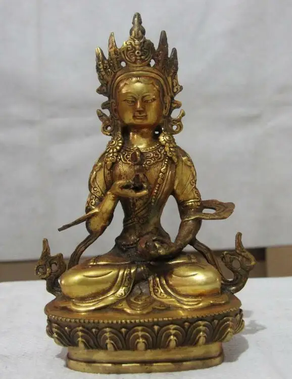 9" Tibetan Buddhism copper Bronze Vajrasattva Kwan-yin Bodhisattva Buddha Statue
9" Tibetan Buddhism copper Bronze Vajrasattva Kwan-yin Bodhisattva Buddha Statue