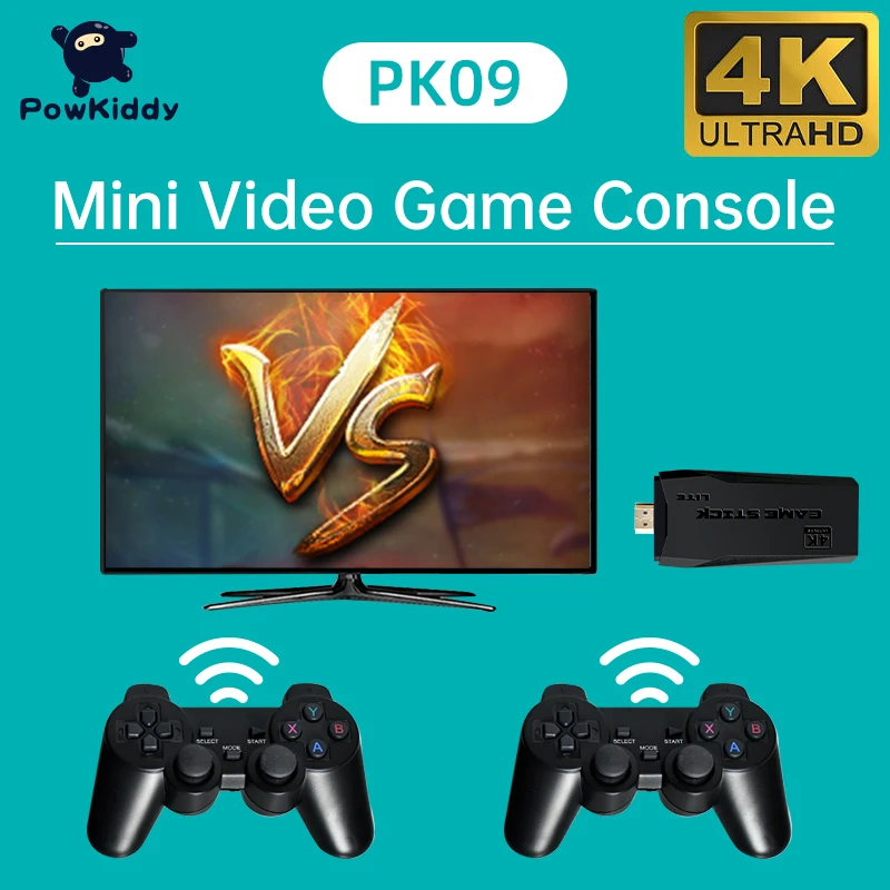 Powkiddy PK09 4k HD Mini TV Video Game Console Retro Classic Double Arcade Simulator PS1 Mame Home Entertainment Host
Powkiddy PK09 4k HD Mini TV Video Game Console Retro Classic Double Arcade Simulator PS1 Mame Home Entertainment Host
