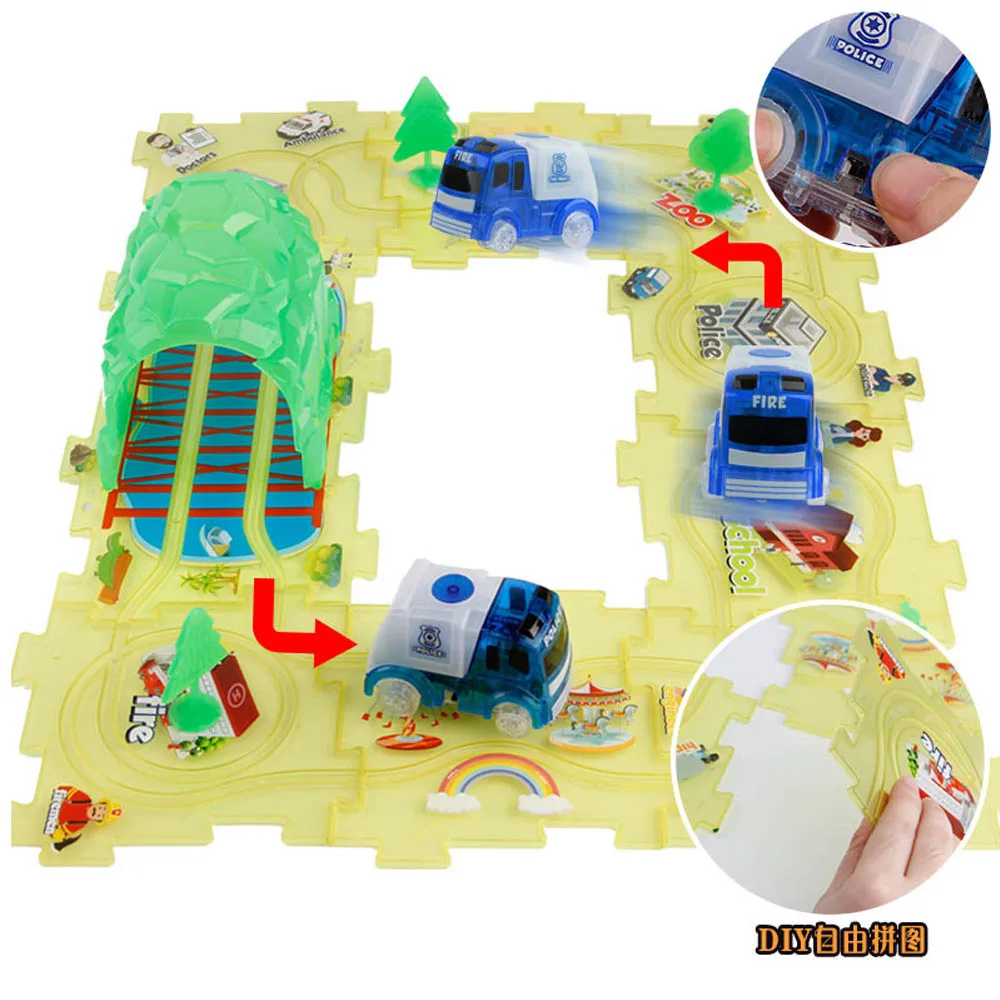 Diecasts Toy Vehicles Puzzle Track Play Set Magic Police Fire Truck Car Model Boys Toys DIY Puzzles For Kids Educational gift
Diecasts Toy Vehicles Puzzle Track Play Set Magic Police Fire Truck Car Model Boys Toys DIY Puzzles For Kids Educational gift