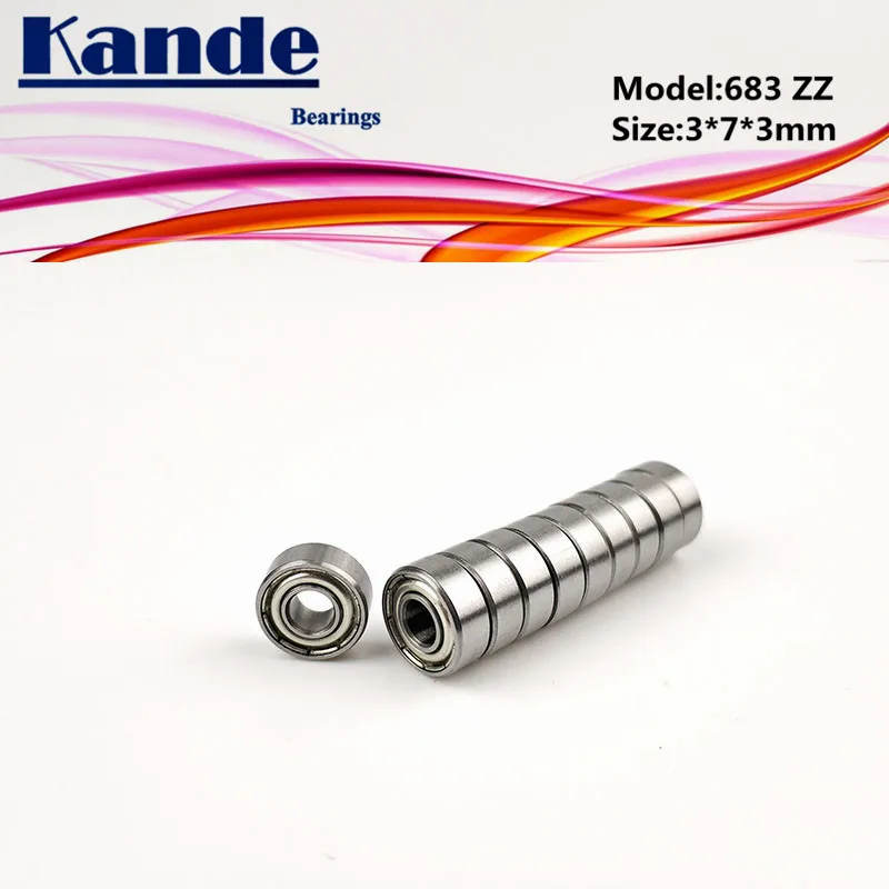 10 шт. Миниатюрные шарикоподшипники Kande 683ZZ 3x7x3 1/2/3/683ZZ 1/683-2Z | Обустройство дома