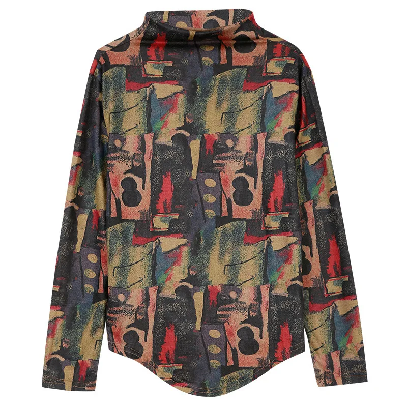 T-shirt women's 20201 spring and autumn new arrival turtleneck collar thickened lady flower shirt korean fashion size M L XL
T-shirt women's 20201 spring and autumn new arrival turtleneck collar thickened lady flower shirt korean fashion size M L XL