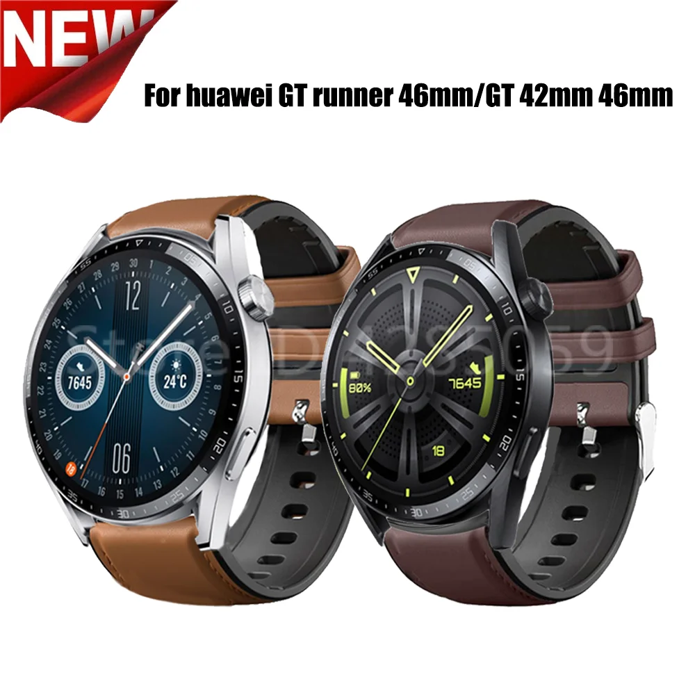 20mm 22mm Leather Silicone Wrist Strap For Huawei GT2/2e GT3 42mm/46mm Smart Watch Band Bracelet For Amazfit gtr 47mm Correa
20mm 22mm Leather Silicone Wrist Strap For Huawei GT2/2e GT3 42mm/46mm Smart Watch Band Bracelet For Amazfit gtr 47mm Correa
