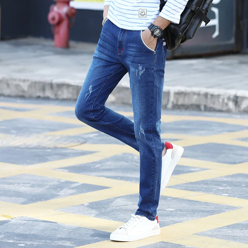 Men's Jeans Spring Winter 2020 New Warm Slim Fit Business Fashion Thicken Denim Trousers Black Blue Jeans Men
Men's Jeans Spring Winter 2020 New Warm Slim Fit Business Fashion Thicken Denim Trousers Black Blue Jeans Men