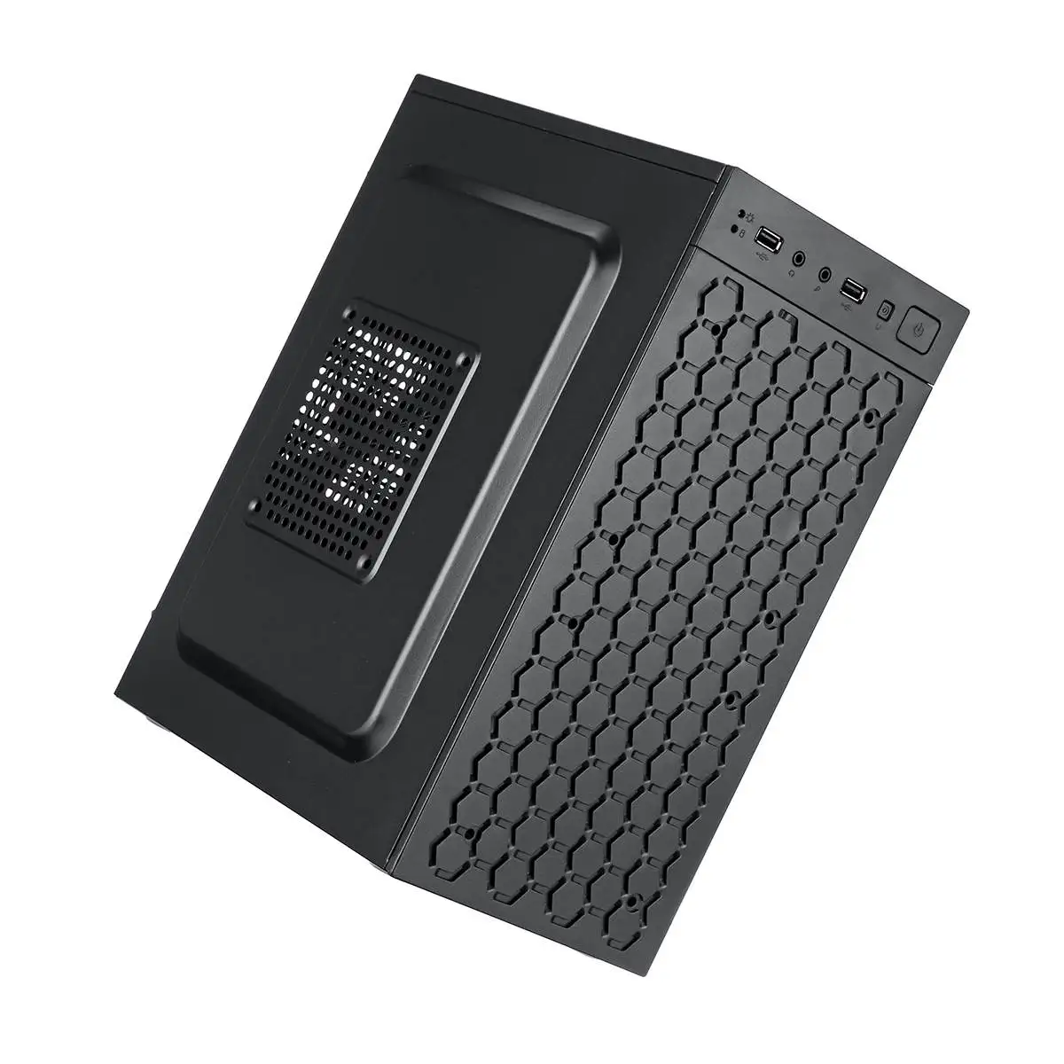 LEORY Computer Chassis Mini PC Case USB2.0 Chassis Support 3.5HHD 2.5SSDS CPU Radiator Compatible with Micro/ ITX Motherboard
LEORY Computer Chassis Mini PC Case USB2.0 Chassis Support 3.5HHD 2.5SSDS CPU Radiator Compatible with Micro/ ITX Motherboard