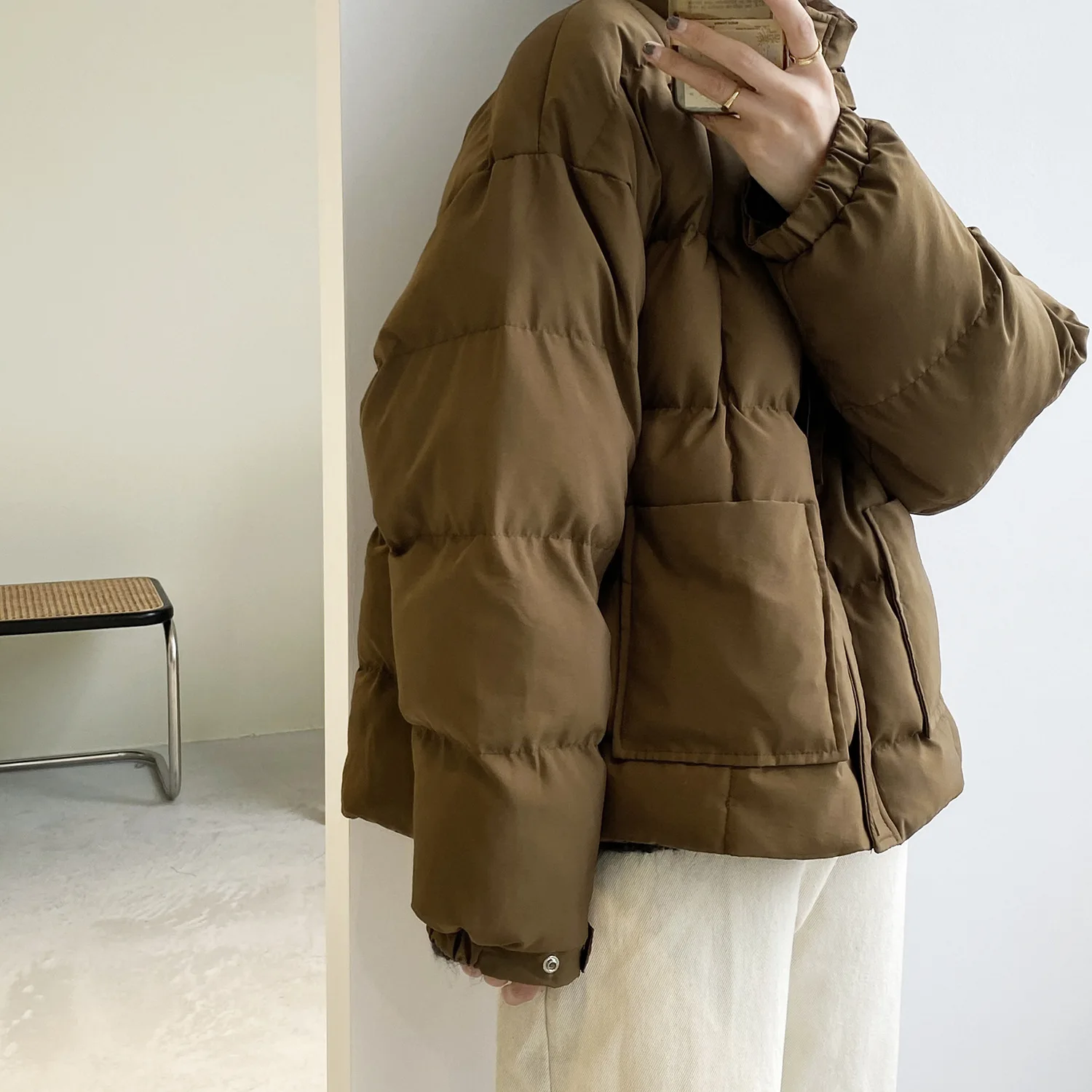 Loose Warm Casual Ladies Cotton Jacket Short Thick Bow-knot Lace Up Women's Bread Jacket Solid Color Simple Fashion Jacket
Loose Warm Casual Ladies Cotton Jacket Short Thick Bow-knot Lace Up Women's Bread Jacket Solid Color Simple Fashion Jacket