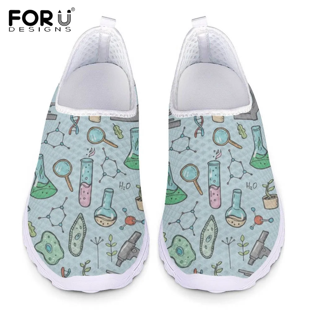 FORUDESIGNS Science Equipment Pattern Mesh Sneakers Shoe for Female Slip-on Loafers Women's Lightweight Flats Summer Footwear
FORUDESIGNS Science Equipment Pattern Mesh Sneakers Shoe for Female Slip-on Loafers Women's Lightweight Flats Summer Footwear