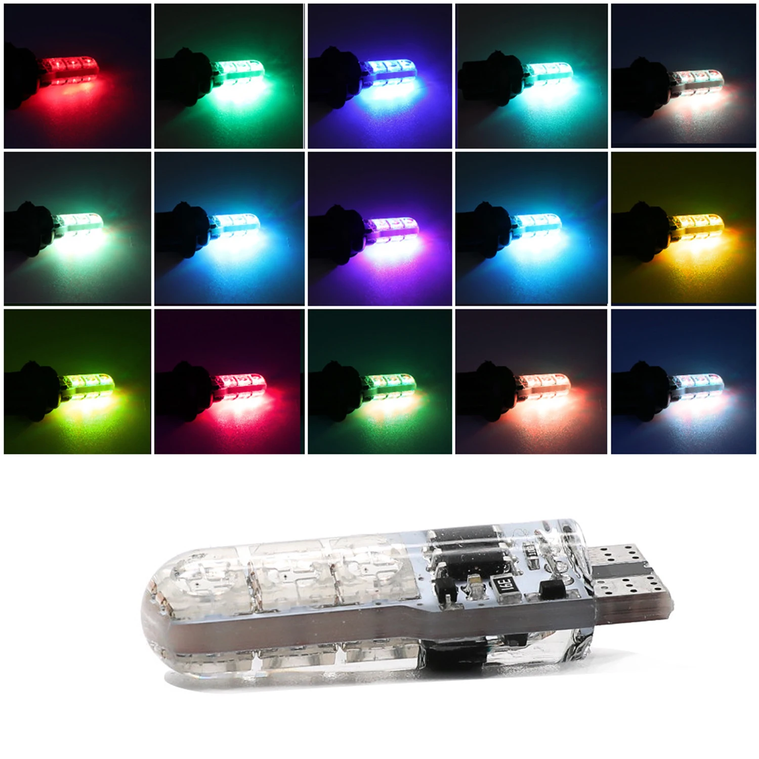 2 шт., автомобисветодиодный светодиодные лампы T10 5050 6SMD RGB с дистанционным управлением
2 шт., автомобисветодиодный светодиодные лампы T10 5050 6SMD RGB с дистанционным управлением