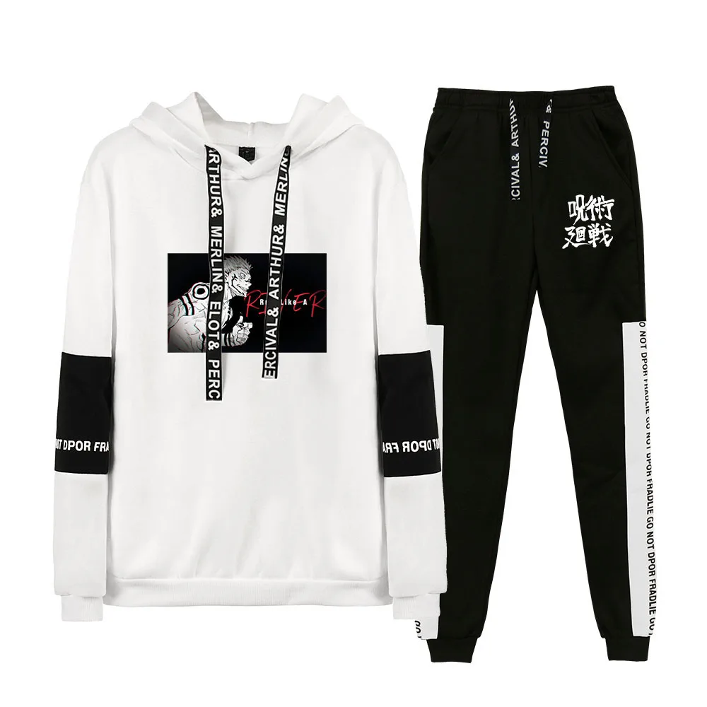 Jujutsu Kaisen Hoodie Unisex Tracksuits Football Sets Print Hoodie+Pants Two Pieces Casual Male Sportswear Gym Sweat Suit
Jujutsu Kaisen Hoodie Unisex Tracksuits Football Sets Print Hoodie+Pants Two Pieces Casual Male Sportswear Gym Sweat Suit
