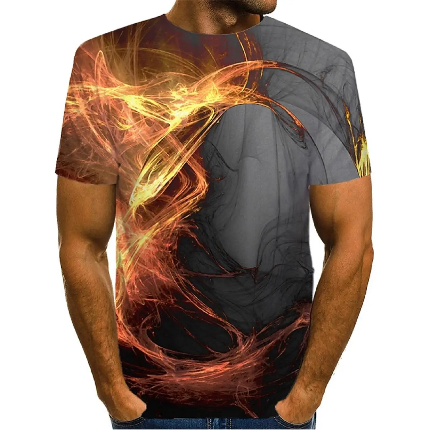 3D T-Shirt Lifelike America Men Summer Tees Women Tops No O-Neck
3D T-Shirt Lifelike America Men Summer Tees Women Tops No O-Neck