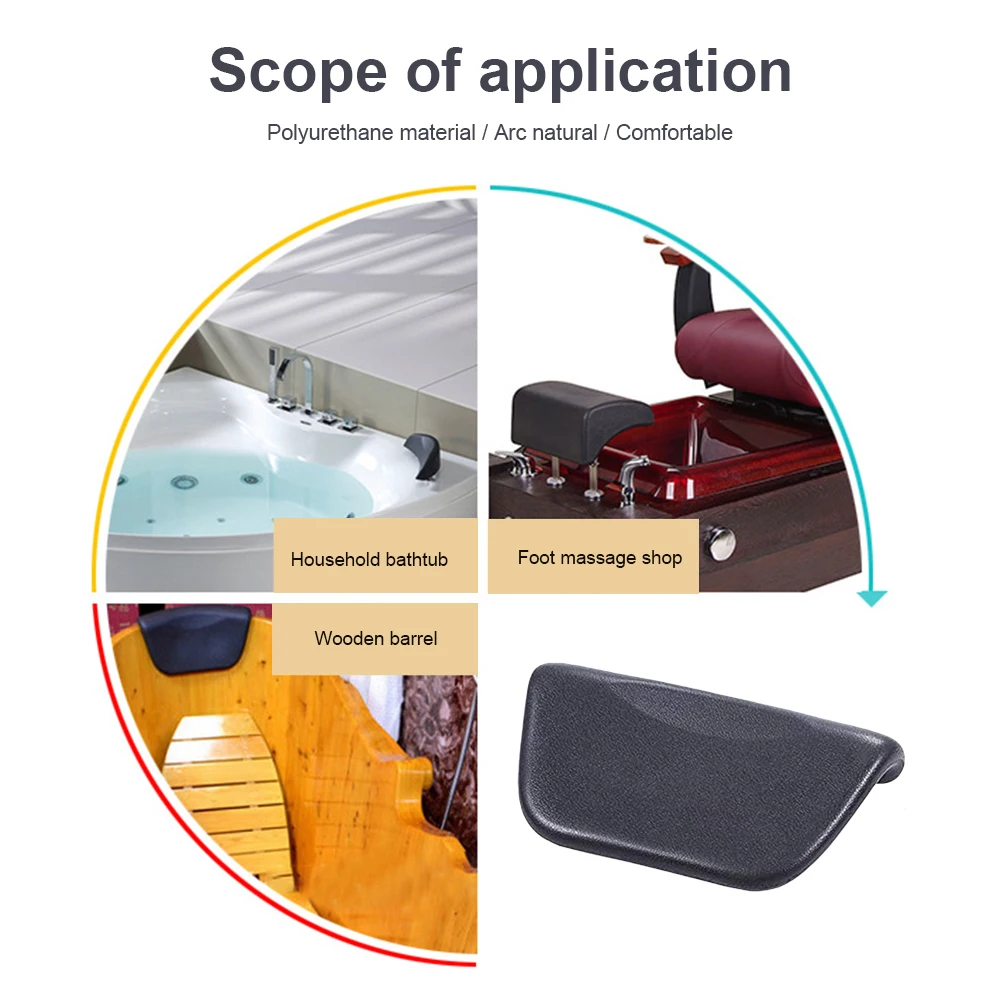Hot-Spa Bath tub Pillow PU Bath Cushion With Non-Slip Suction Cups, Ergonomic Home Spa Headrest For Relaxing Head, Neck, Back
Hot-Spa Bath tub Pillow PU Bath Cushion With Non-Slip Suction Cups, Ergonomic Home Spa Headrest For Relaxing Head, Neck, Back