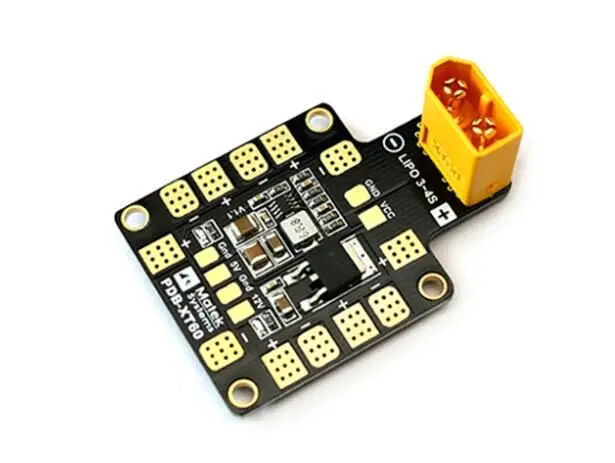 

MATEK PDB-XT60 BEC 5V&12V Power Distribution Board 3-4S 30X30mm for RC Airplane Multirotor FPV Racing Freestyle Drone DIY Parts